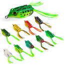 Kit 5 Iscas Artificial Frog/Sapinho com Anzol para Pesca