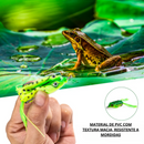 Kit 5 Iscas Artificial Frog/Sapinho com Anzol para Pesca