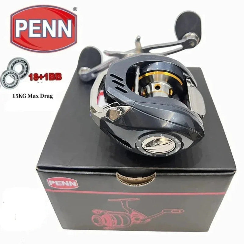 Carretilha PENN 15Kg Drag 18+1 Rolamentos Anti-Cabeleira