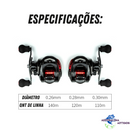 Carretilha AE2000 De Pesca 7.2:1 Freio Magnético