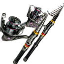Kit Pescaria Completo Black Shark PRO - Fibra de Carbono