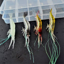 Kit Isca de Camarão Artificial de Silicone 7 peças